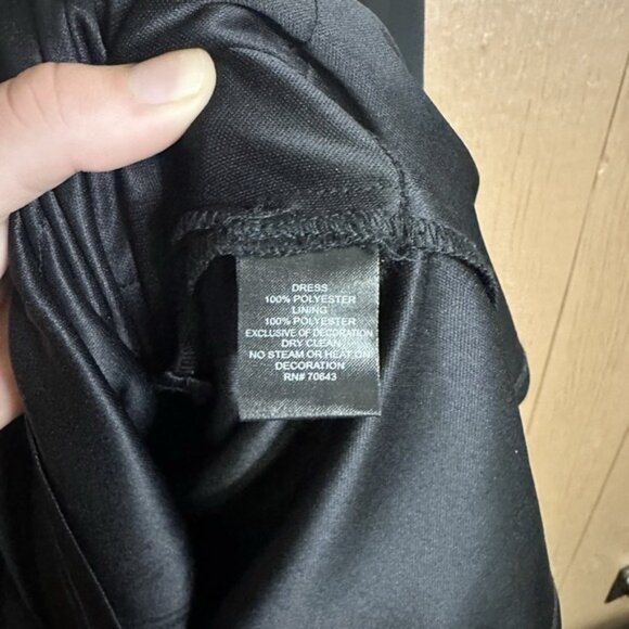 Jessica Howard Chiffon Ruffled Tiered Layered Dress Black Gem Detail Formal 6P - Picture 5 of 8